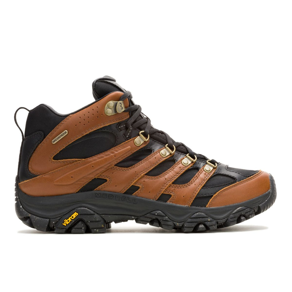 Men - Moab 3 Luxe Leather Mid Waterproof - Boots Merrell On Sale