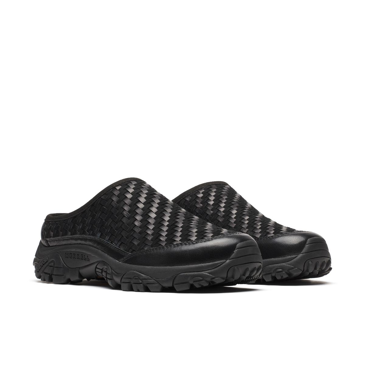 Unisex Moab 2 Slide Leather Woven 1TRL Casual Slip Ons Merrell Onsale