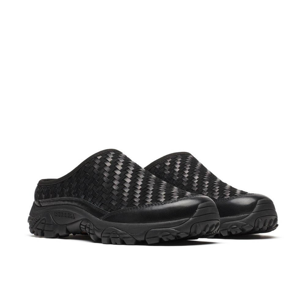 Unisex Moab 2 Slide Leather Woven 1TRL Casual Slip Ons Merrell Onsale