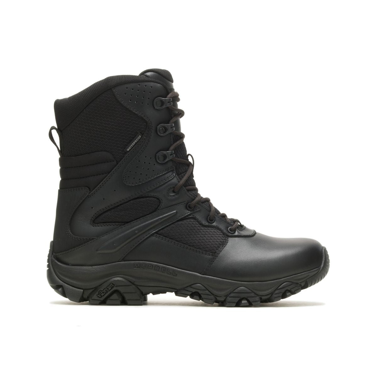 Men Moab 3 8" Tactical Zip Waterproof Wide Boots Merrell Onsale