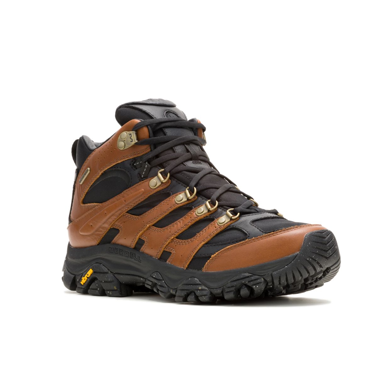 Men - Moab 3 Luxe Leather Mid Waterproof - Boots Merrell On Sale