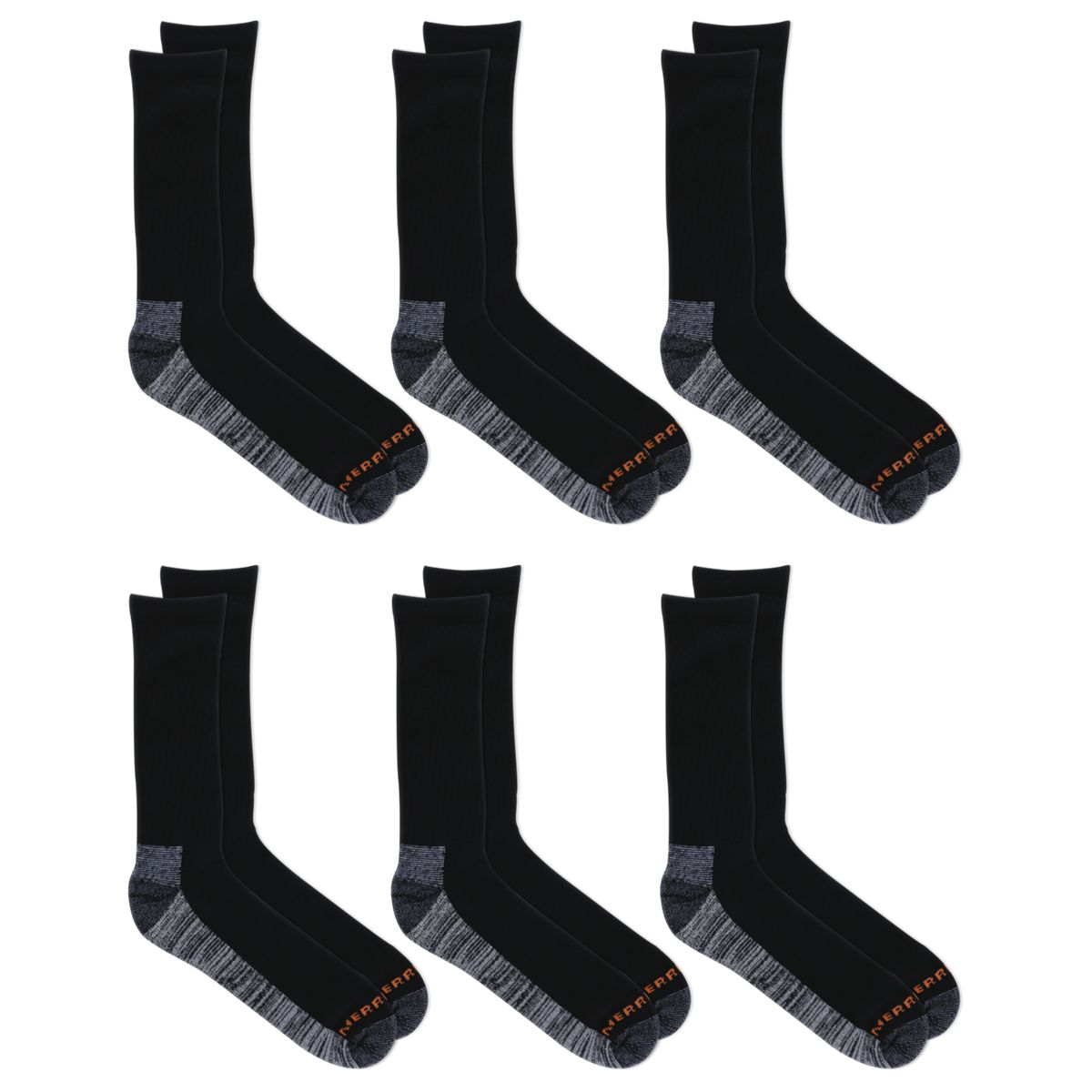 Work Crew Sock 6 Pack - Socks Merrell On Sale