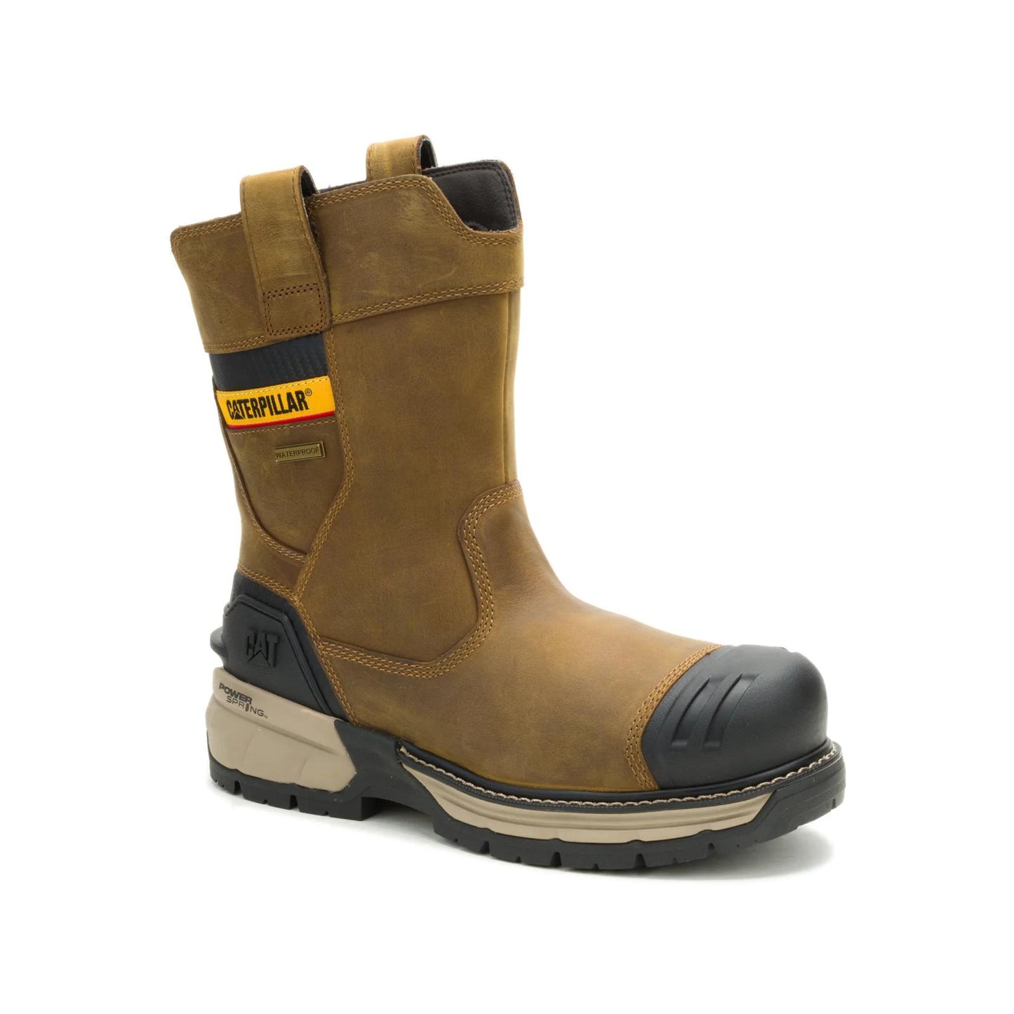Cat Footwear Men's Excavator Power Spring™ Wellington Waterproof Composite Toe Work Boot