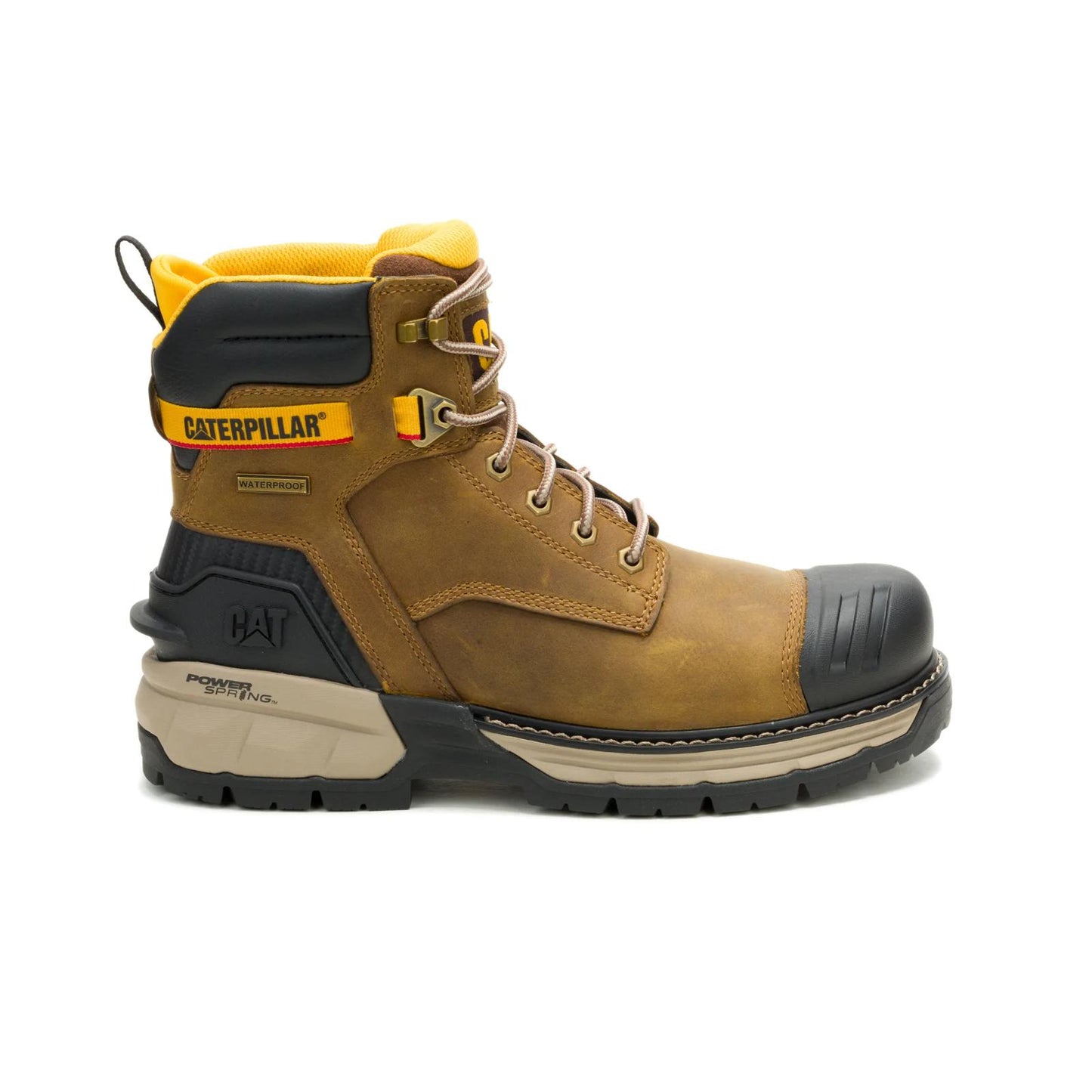 Cat Footwear Men's Excavator Power Spring 6" Waterproof Work Boot