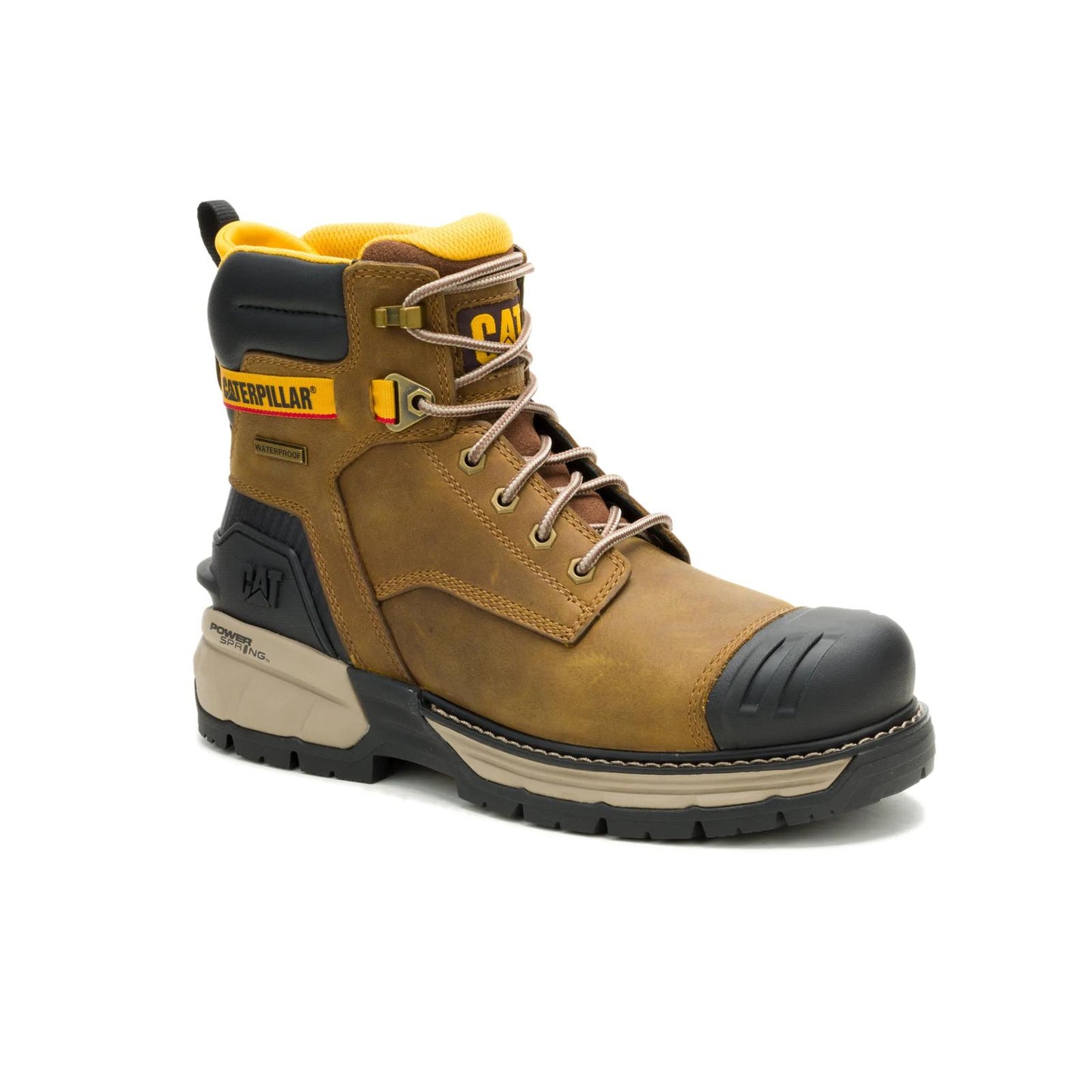 Cat Footwear Men's Excavator Power Spring 6" Waterproof Work Boot