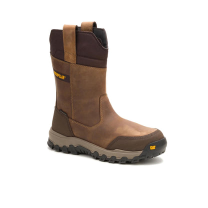 Cat Footwear Pull-On Waterproof Steel Toe Work Boot