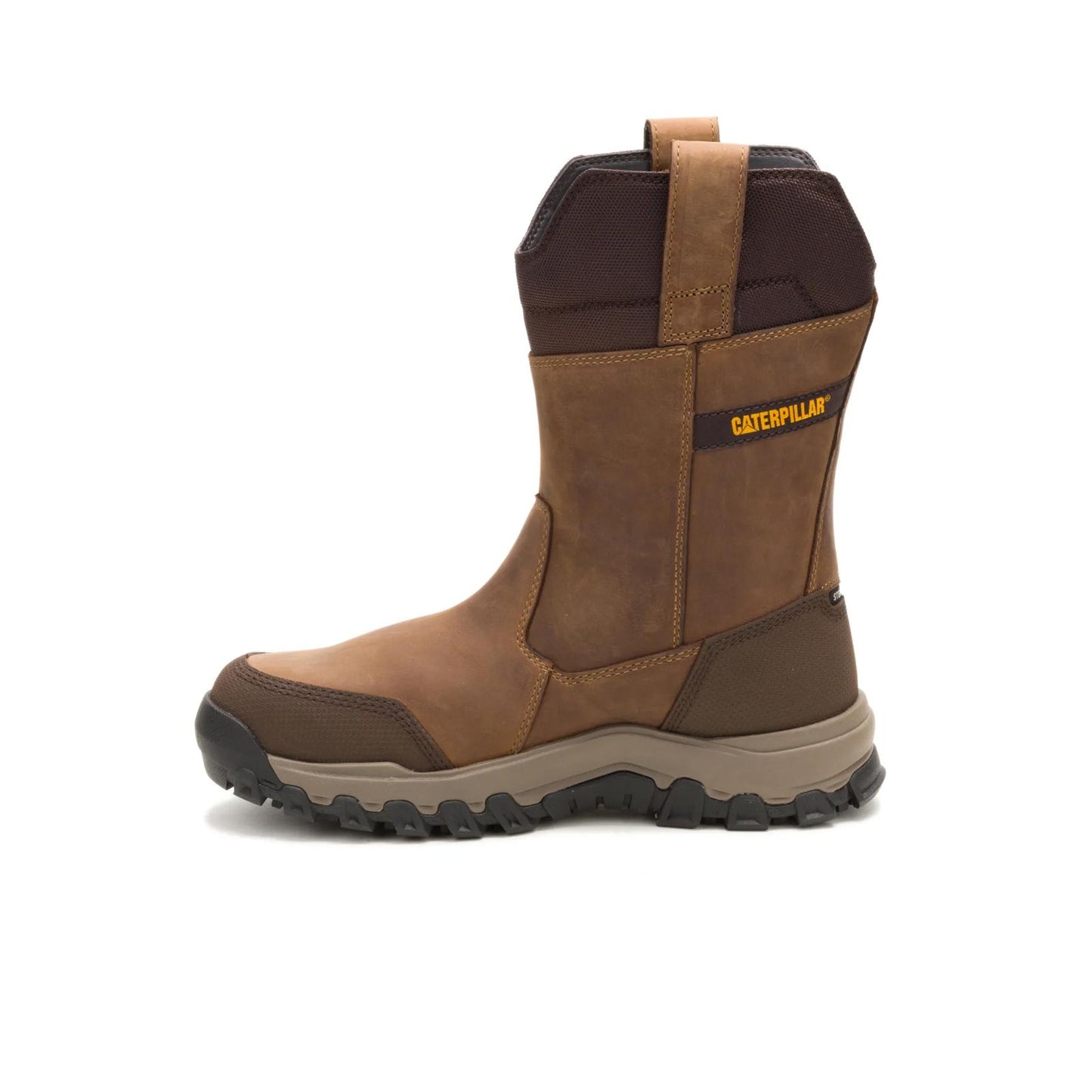 Cat Footwear Pull-On Waterproof Steel Toe Work Boot