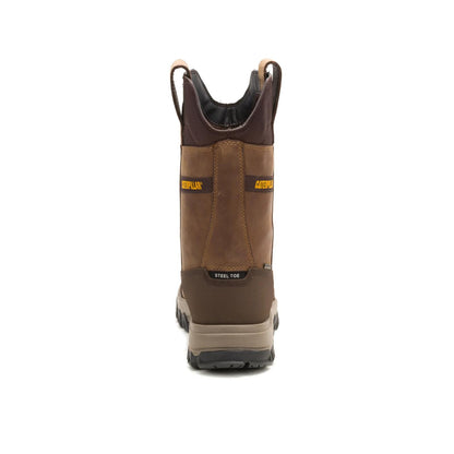 Cat Footwear Pull-On Waterproof Steel Toe Work Boot