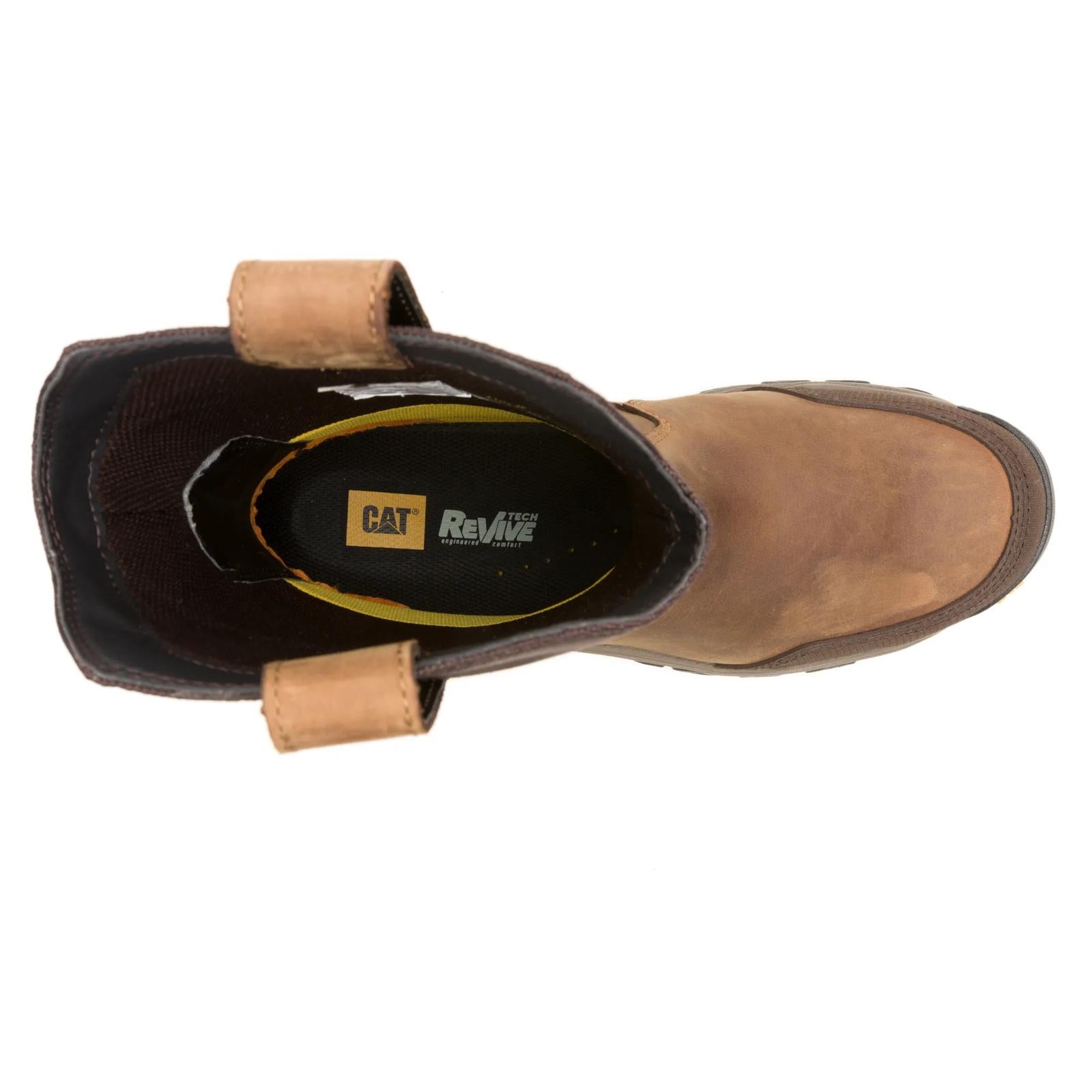 Cat Footwear Pull-On Waterproof Steel Toe Work Boot