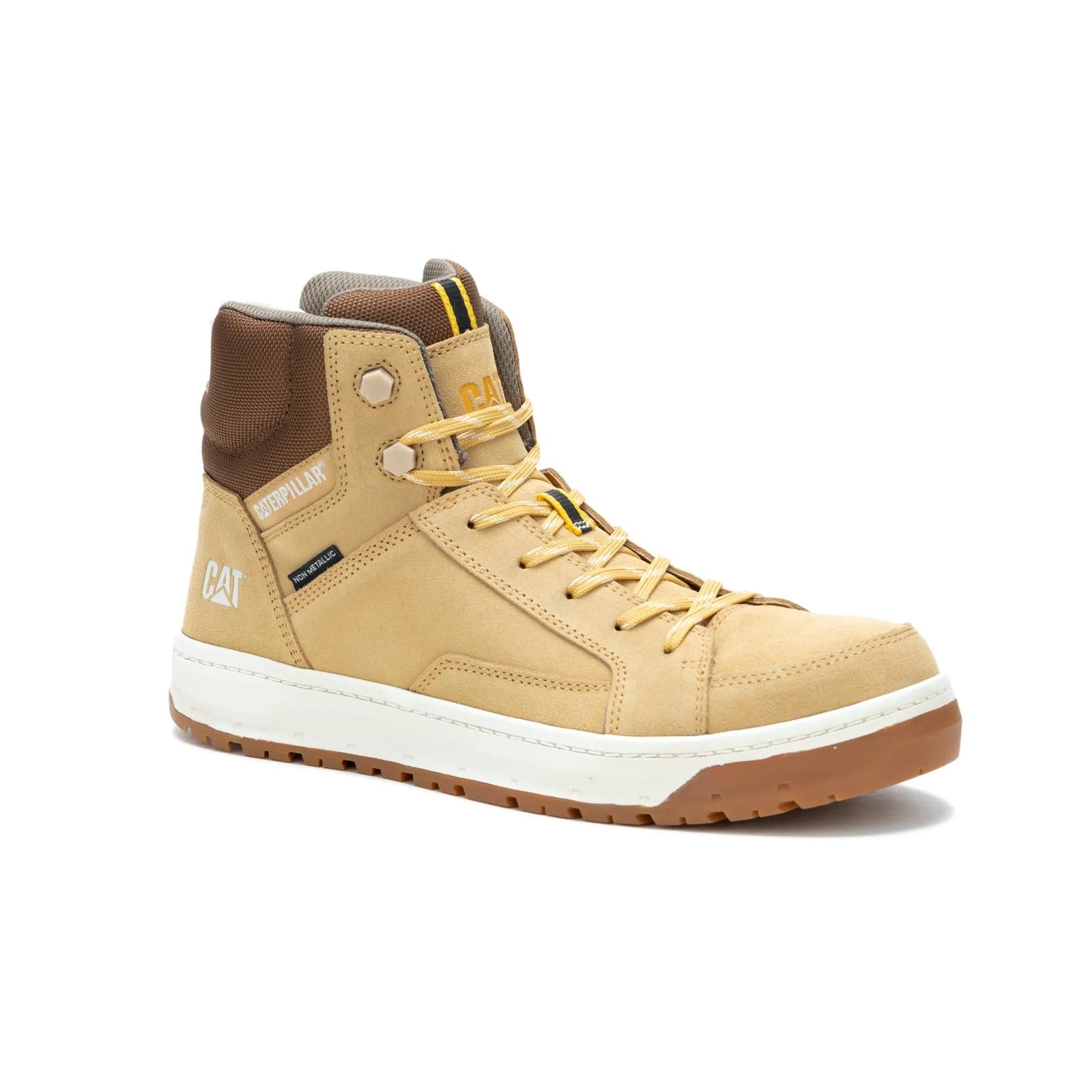 Cat Footwear Men's Streamline Court Mid Composite Toe Work Shoe