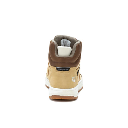 Cat Footwear Men's Streamline Court Mid Composite Toe Work Shoe