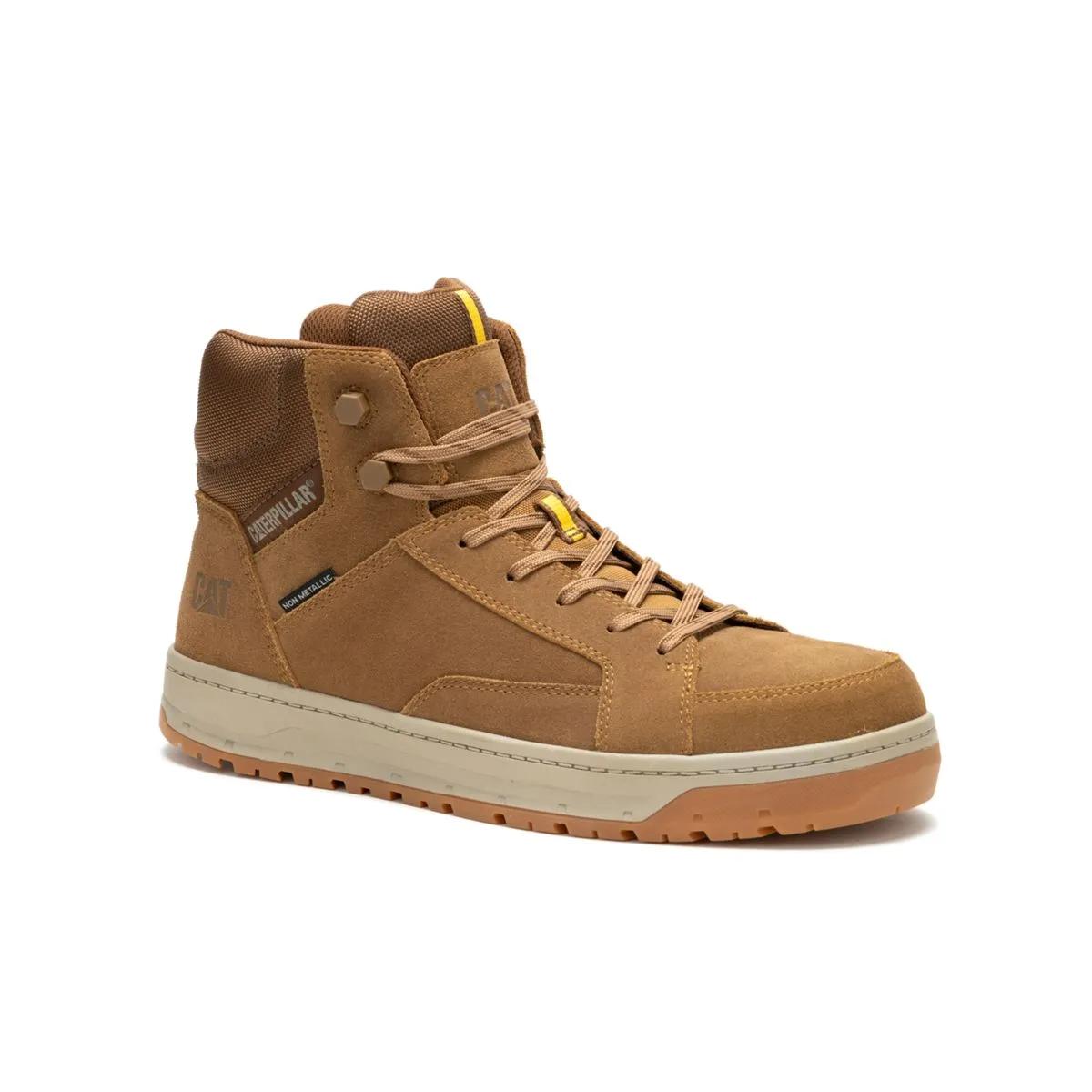 Cat Footwear Men's Streamline Court Mid Composite Toe Work Shoe