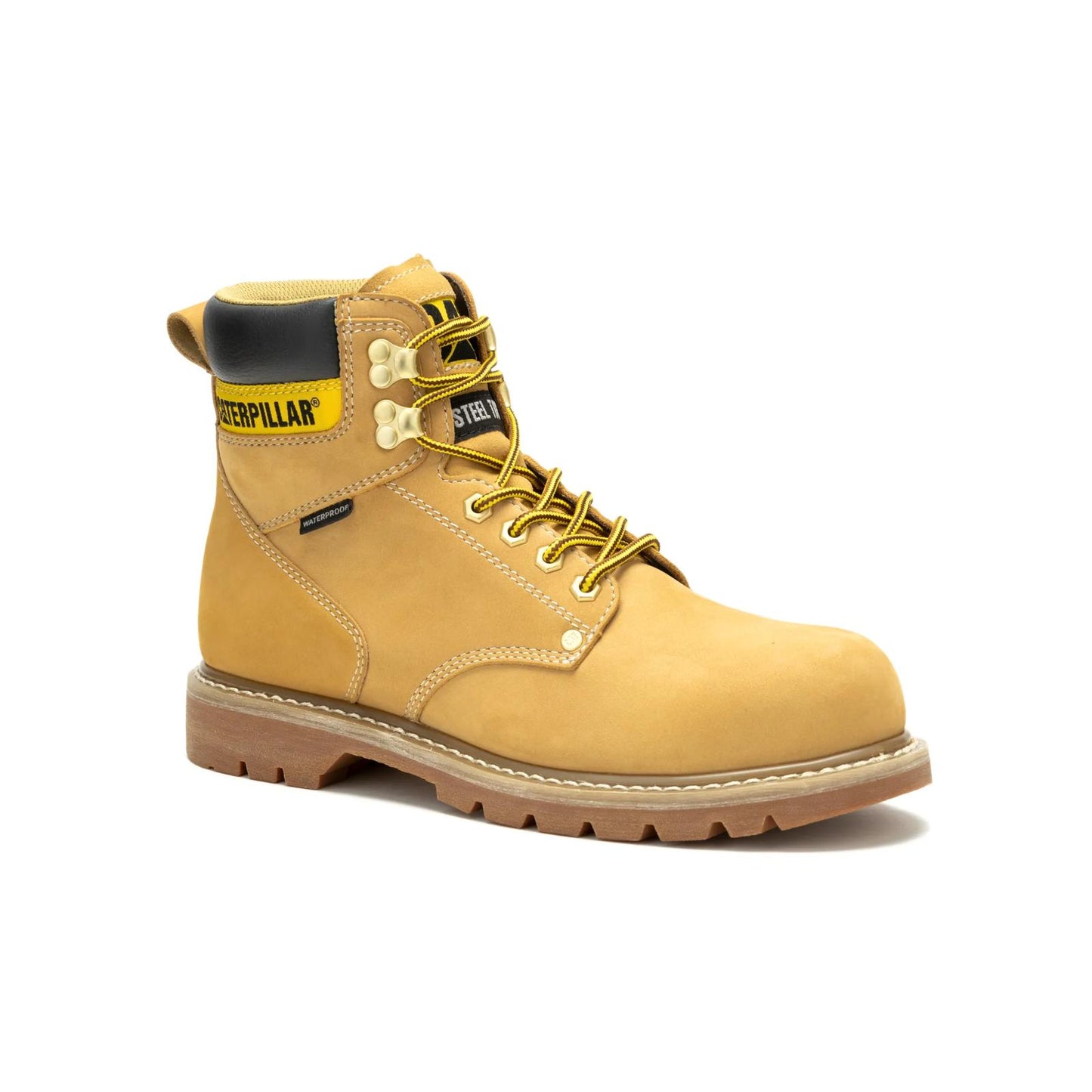 Cat Footwear Men's Second Shift Waterproof Steel Toe Work Boot
