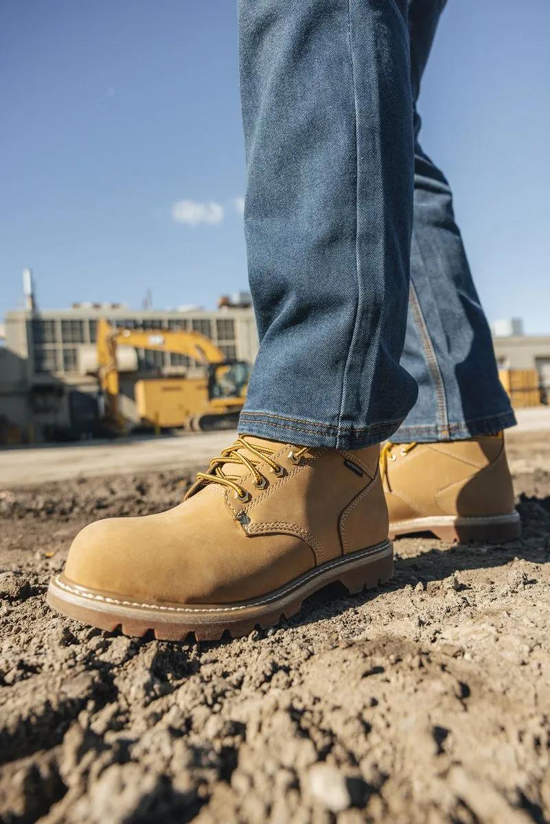 Cat Footwear Men's Second Shift Waterproof Steel Toe Work Boot