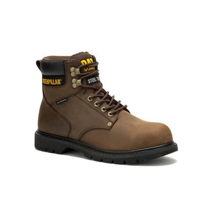 Cat Footwear Men's Second Shift Waterproof Steel Toe Work Boot