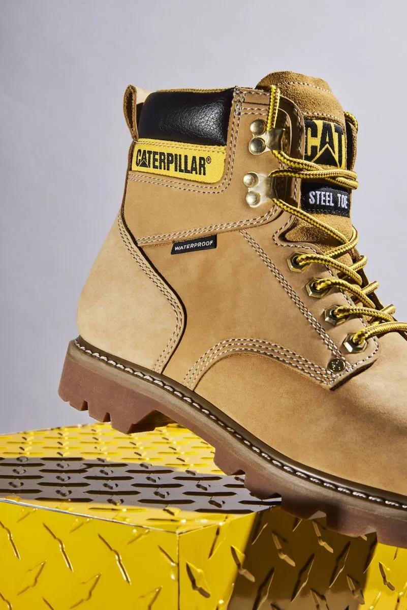 Cat Footwear Men's Second Shift Waterproof Steel Toe Work Boot