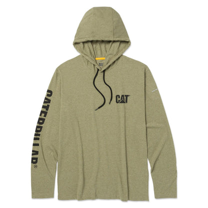 Cat Footwear Men - UPF Hooded Banner Long Sleeve Tee - Long Sleeves