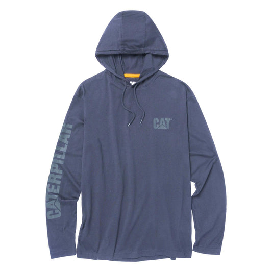 Cat Footwear Men - UPF Hooded Banner Long Sleeve Tee - Long Sleeves