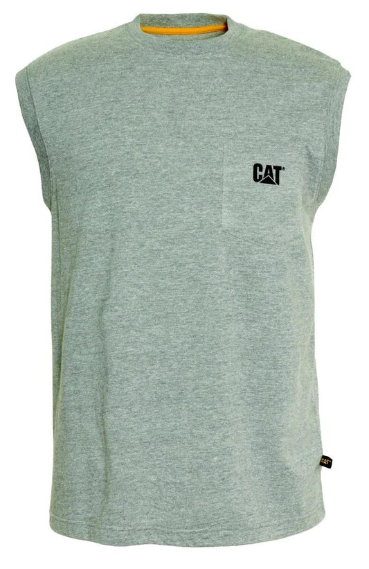 Cat Footwear Men's Trademark Sleeveless Pocket Tee