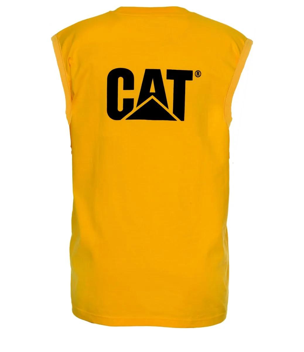 Cat Footwear Men's Trademark Sleeveless Pocket Tee