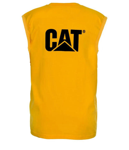 Cat Footwear Men's Trademark Sleeveless Pocket Tee