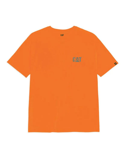 Cat Footwear Men's Hi-Vis Trademark Pocket Tee