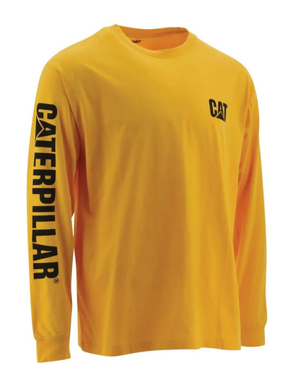 Cat Footwear Men's Trademark Banner Long Sleeve Tee
