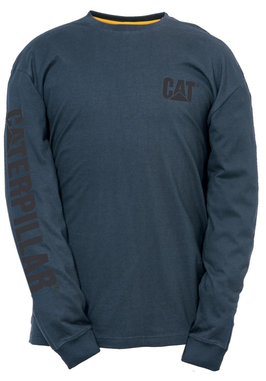 Cat Footwear Men's Trademark Banner Long Sleeve Tee