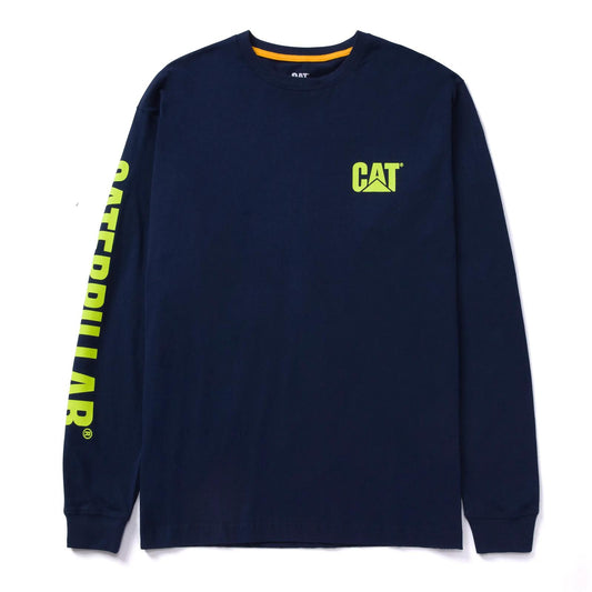 Cat Footwear Men's Trademark Banner Long Sleeve Tee