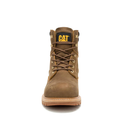 Cat Footwear Men's Second Shift USA 6" Waterproof Steel Toe Work Boot