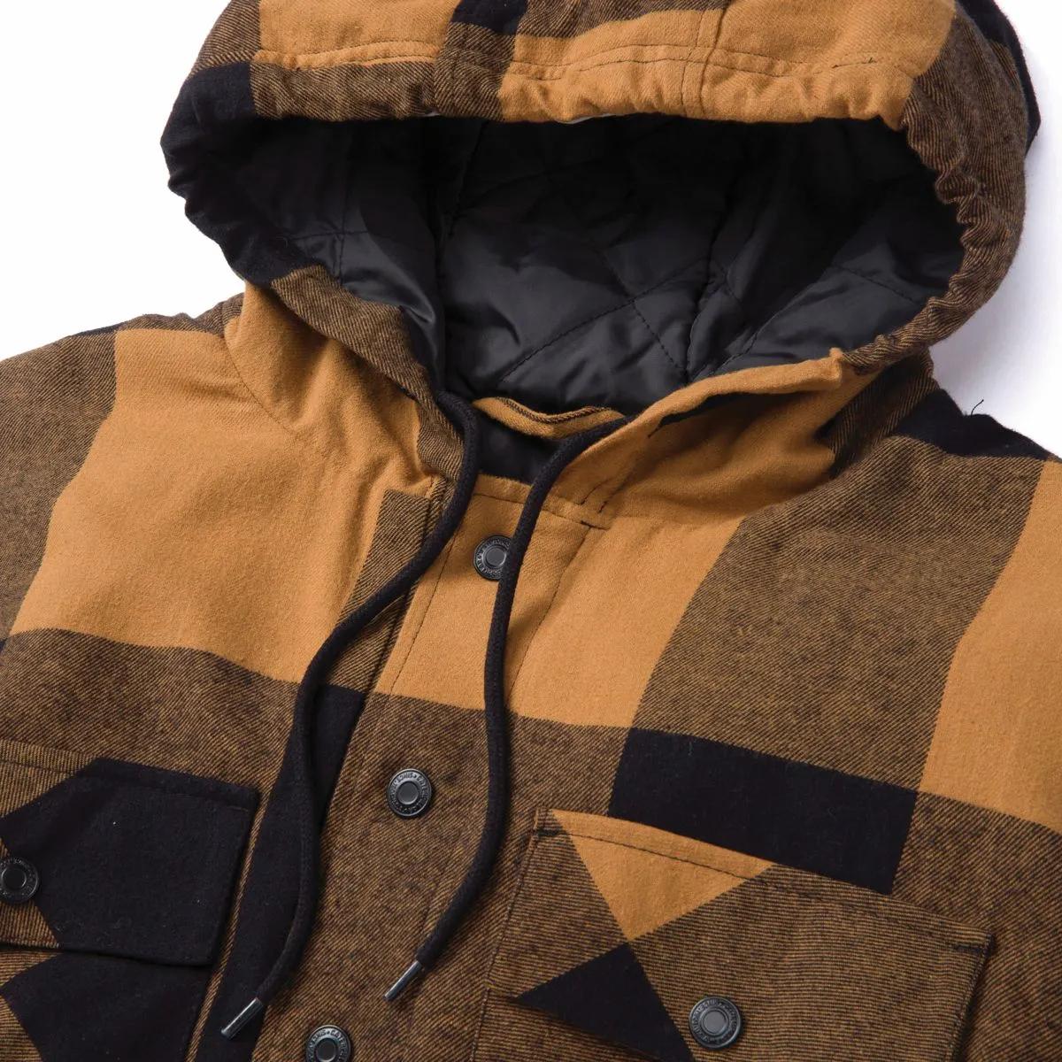 Cat Footwear Men's Hooded Flannel Shirt Jacket