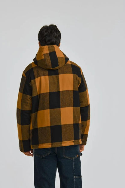 Cat Footwear Men's Hooded Flannel Shirt Jacket