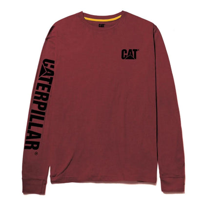 Cat Footwear Men's Trademark Banner Long Sleeve Tee
