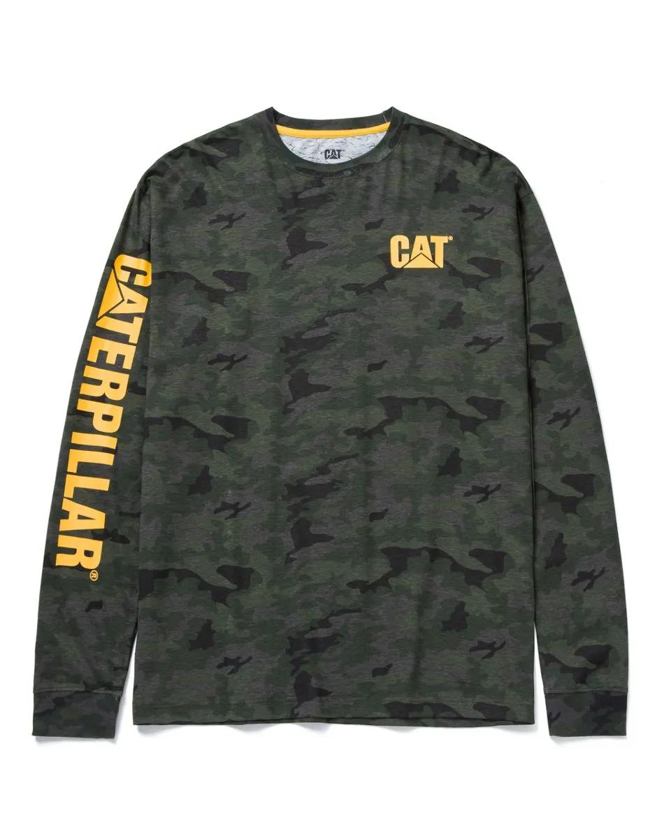 Cat Footwear Men's Trademark Banner Long Sleeve Tee