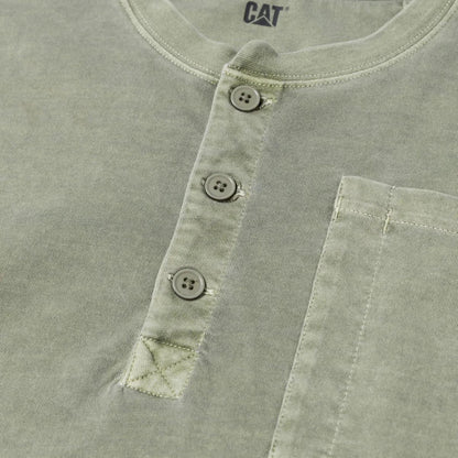 Cat Footwear Men's Pigment Dye Long Sleeve Henley