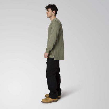 Cat Footwear Men's Pigment Dye Long Sleeve Henley