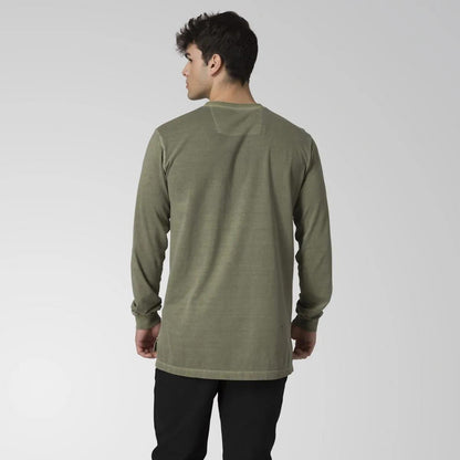 Cat Footwear Men's Pigment Dye Long Sleeve Henley