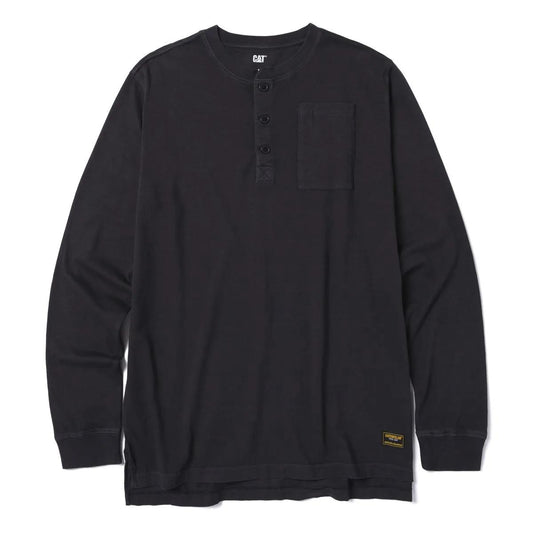 Cat Footwear Men's Pigment Dye Long Sleeve Henley