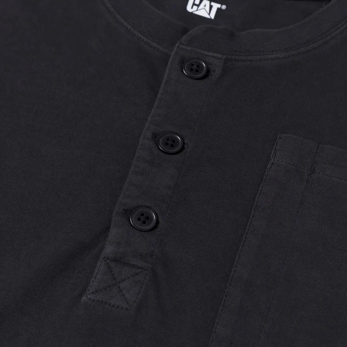 Cat Footwear Men's Pigment Dye Long Sleeve Henley