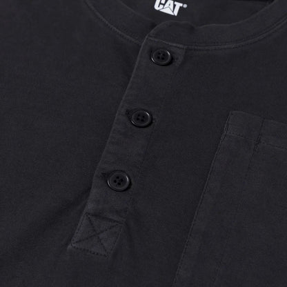 Cat Footwear Men's Pigment Dye Long Sleeve Henley