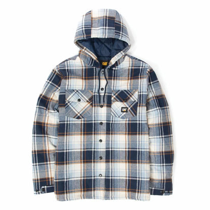 Cat Footwear Men's Hooded Flannel Shirt Jacket