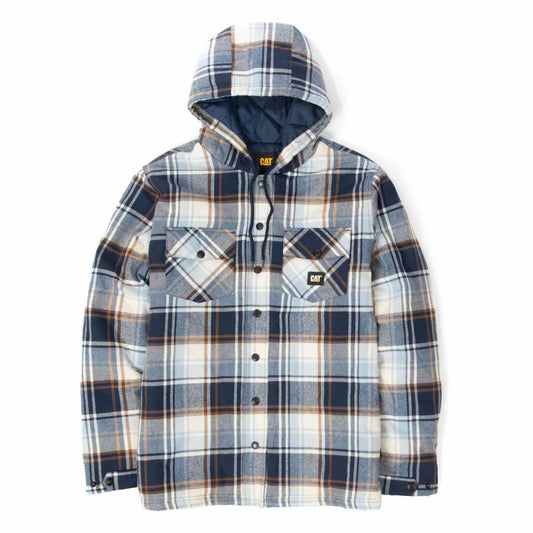 Cat Footwear Men's Hooded Flannel Shirt Jacket