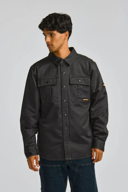 Cat Footwear Men's Waxed Cotton Shirt Jacket